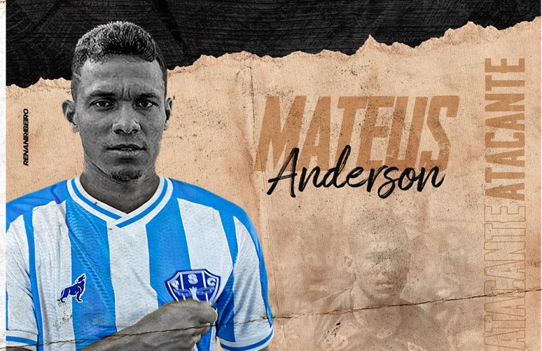 Paysandu anuncia a contratação do atacante Mateus Anderson