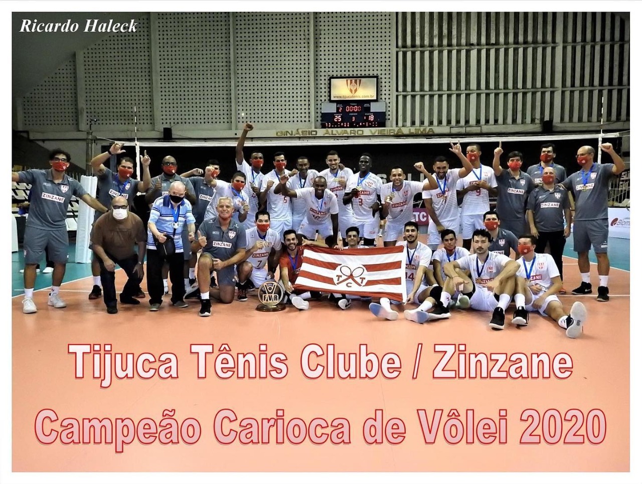 Tijuca T.C/Zinzane  é campeão de forma invicta no campeonato carioca de vôlei 2020.